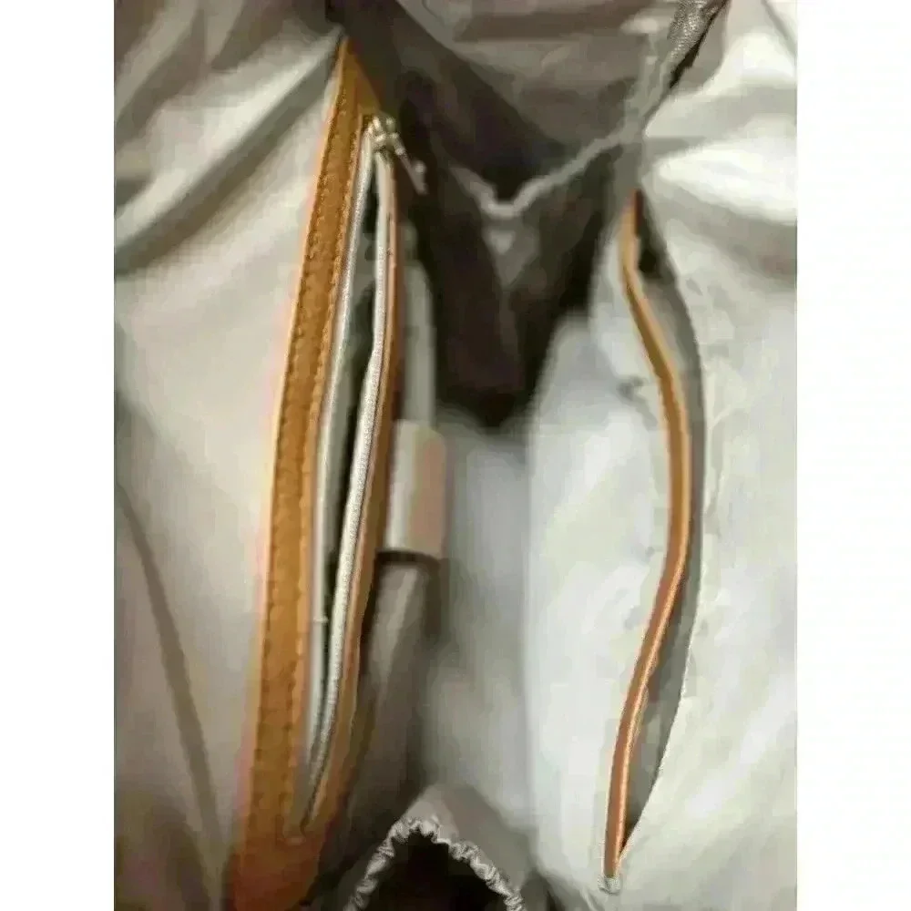 Park and Faith Cognac Pebble Faux Leather Finish Mini  Backpack
